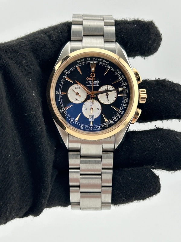 Omega Seamaster Beijing 2008 Black Dial on Stainless Steel Bracelet Ref. 221.20.42.40.01.001 Complete 2008 view 2