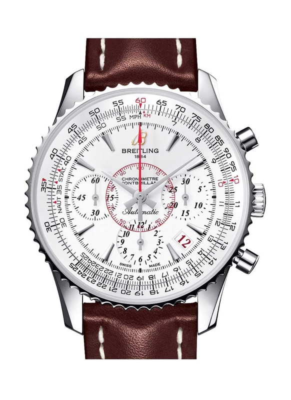 Breitling Montbrilliant Creme Dial on Leather Ref. AB0131 Papers 2012
