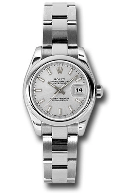 Rolex Datejust Lady Silver Index Dial on Oyster Ref. 179160 Card 2007