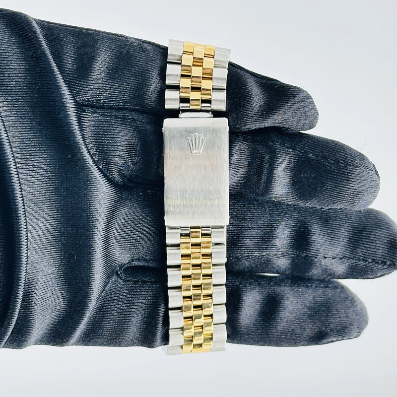 Rolex Datejust Champagne Anniversary Diamond Dial Dial on D Link Jubilee Bracelet Ref. 16233G 1996 view 4
