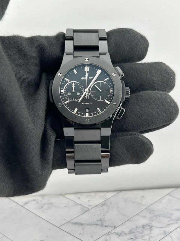 Hublot Classic Fusion Chronograph Black Dial on Bracelet Ref. 540.CM.1170.CM Card 2021 view 2