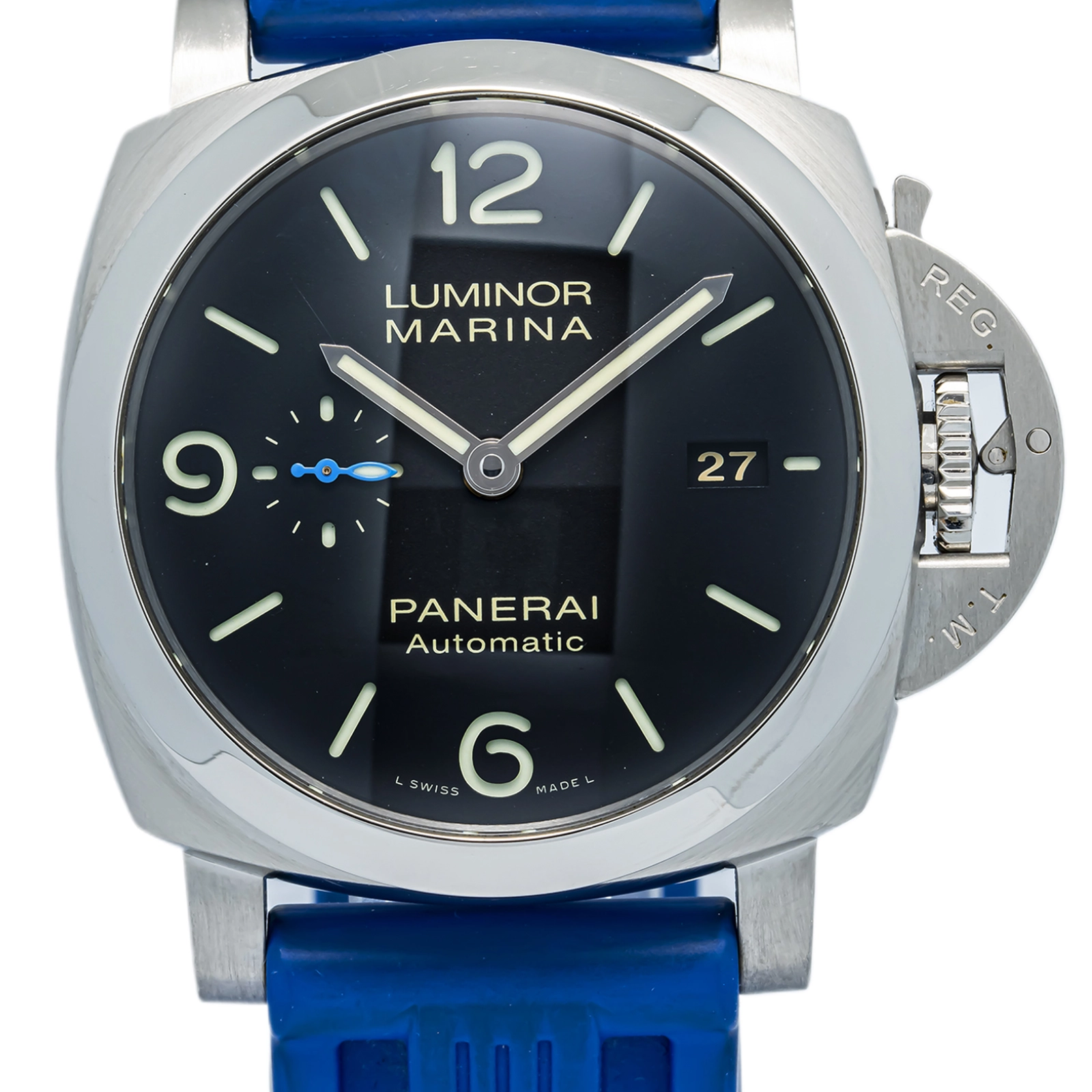 Panerai Luminor Marina PAM01312 Papers Strap Stainless Steel Black Arabic 44mm — image 2