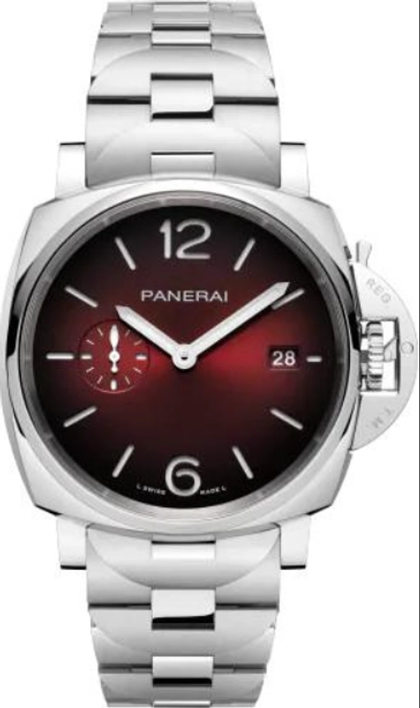 Panerai Luminor Due Burgundy Dial Ref. PAM01539/OP7610 Card Open Date