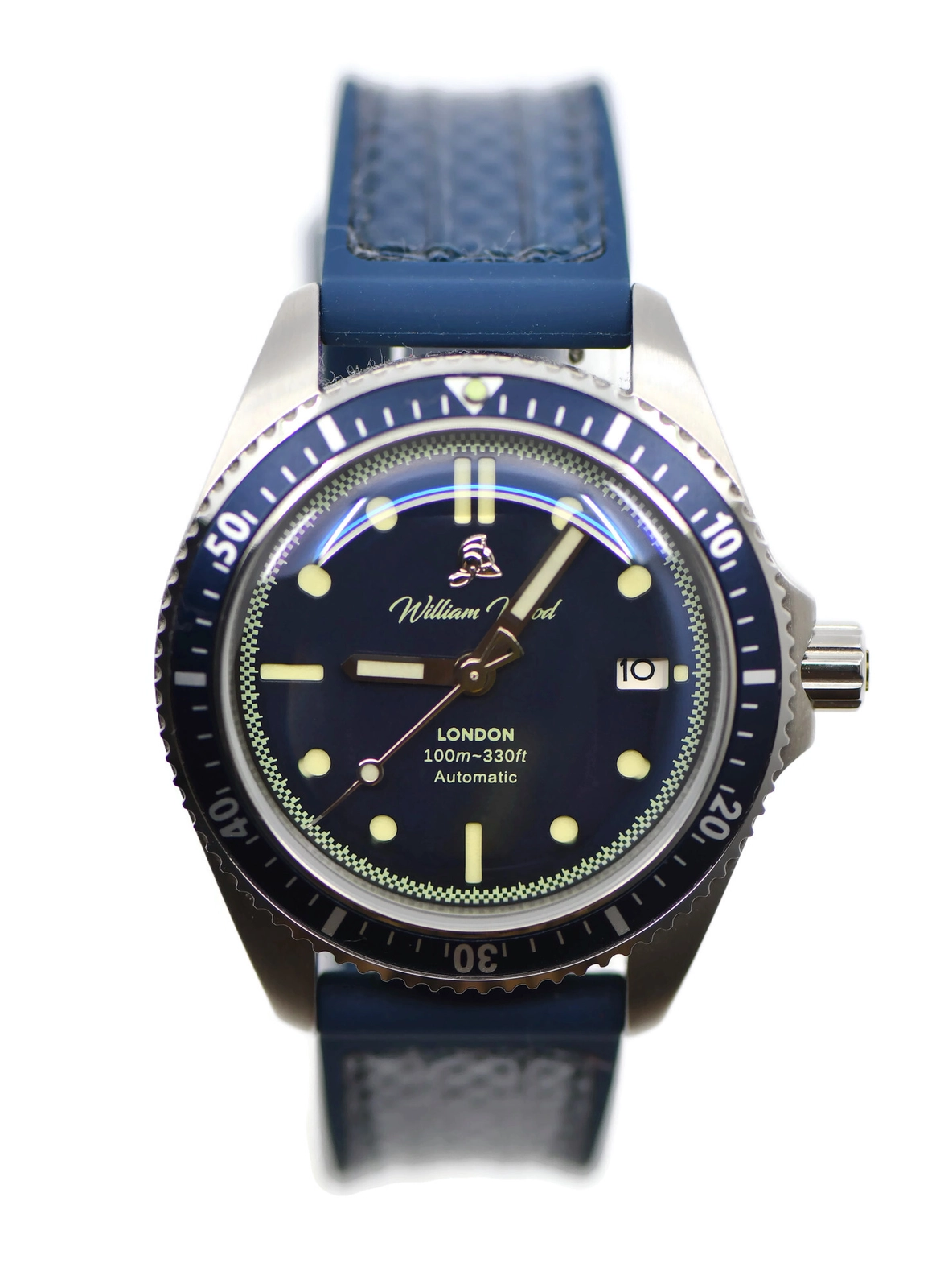William Wood Blue Stainless Steel Watch — image 1