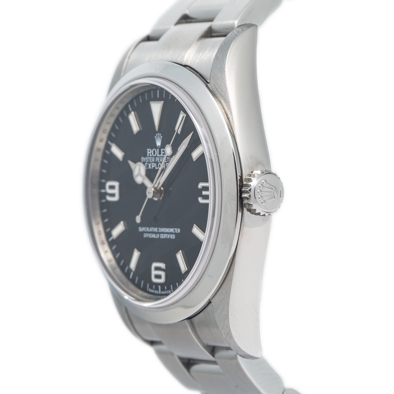 Rolex Explorer 114270 Oyster Stainless Steel Black Arabic Automatic 35mm — image 3