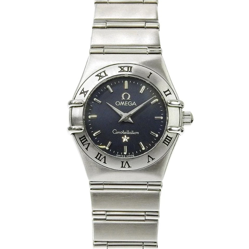 Omega Constellation Navy Gray Dial on Stainless Steel Ref. 1562.40 Card 2008