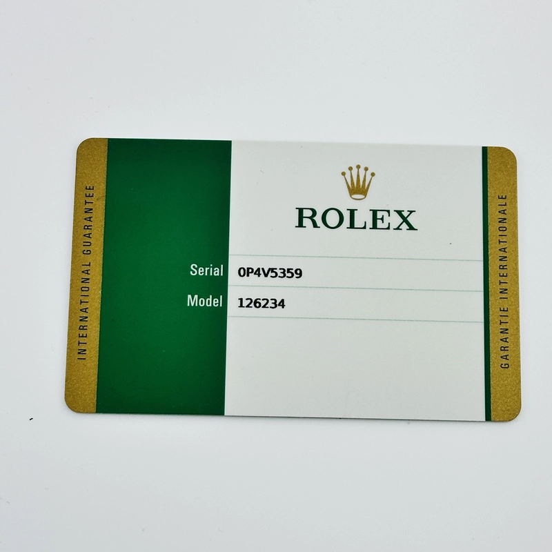 Rolex Datejust Blue Jubilee Diamond Factory Dial on Oyster Bracelet Ref. 126234 Card 2020 view 7