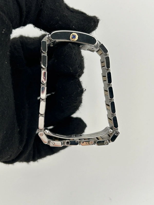 Cartier Tank Francaise Silver Roman Dial on 2 Tone Bracelet Ref. W51007Q4 view 6