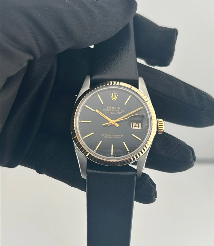 Rolex Datejust 36 Black Stick Dial on Jubilee Ref. 16233