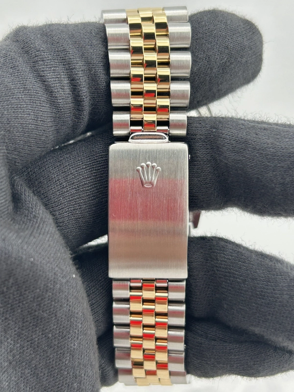 Rolex Datejust Gold Dial on Jubilee Ref. 16233 Papers 1994 view 4