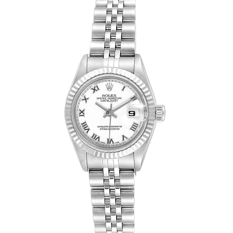 Rolex Datejust White Roman Dial on Jubilee Ref. 69174 Papers 1996
