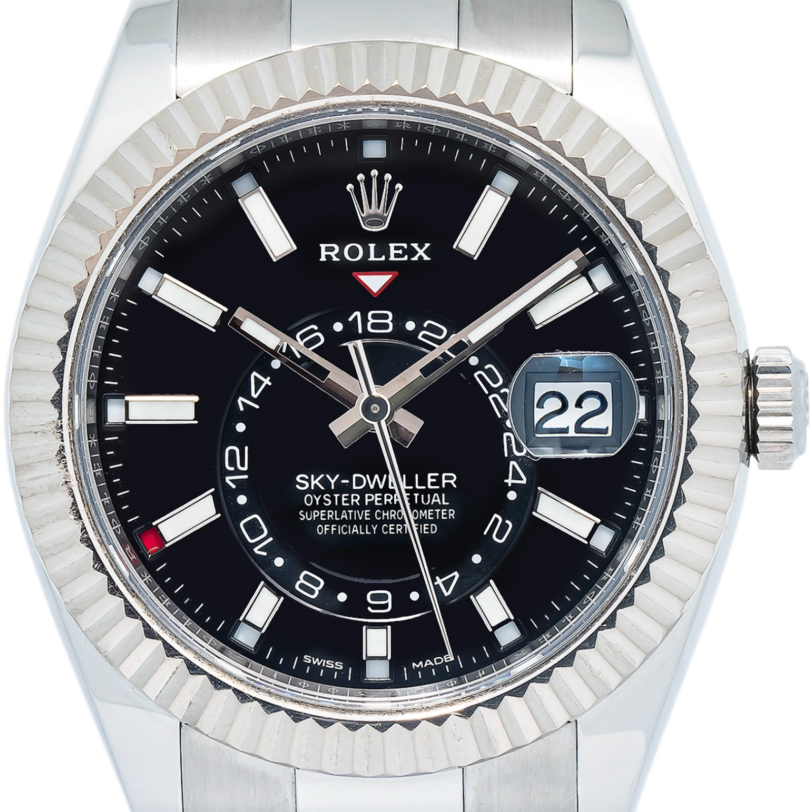 Rolex Sky-Dweller 326934 Card Oyster Stainless Steel Black Index 42mm — image 2