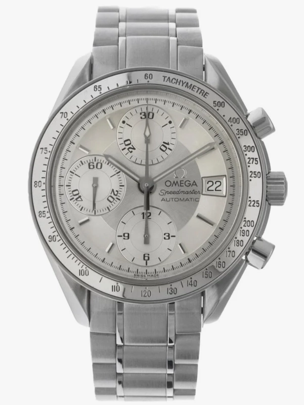 Omega Speedmaster Date Silver Dial on Stainless Steel Bracelet Ref. 3513.30 Complete 2014