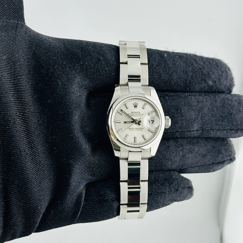 Rolex Datejust Lady Silver Index Dial on Oyster Ref. 179160 Card 2007 view 2