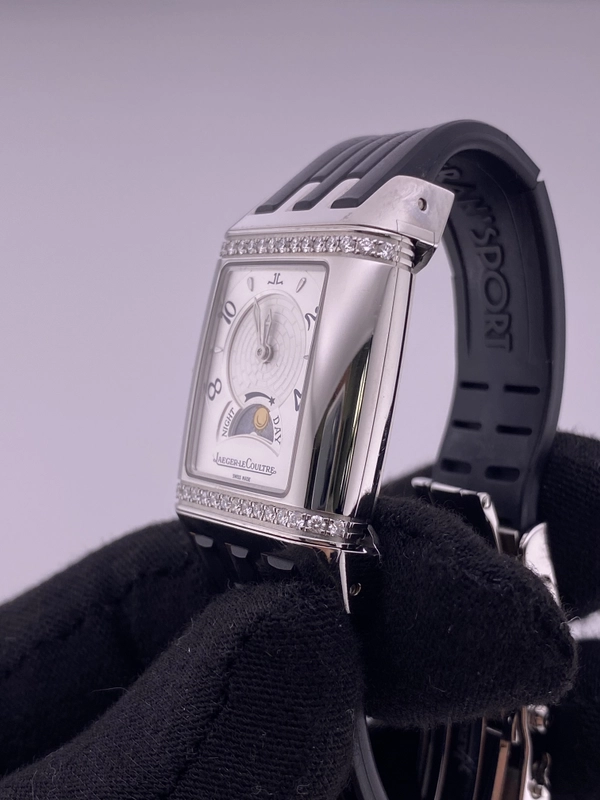 Jaeger Le Coultre Reverso Gran Sport Duetto White Dial on Rubber Strap Ref. 296.8.74/Q2968620 view 4