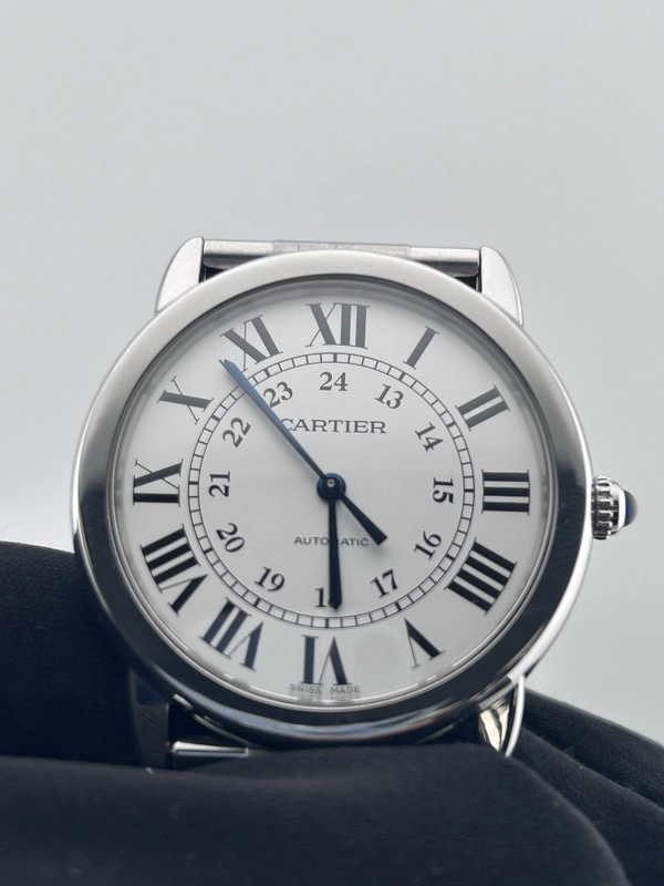 Cartier Ronde Solo Silvered Opaline Dial Dial on Stainless Steel Ref. WSRN0012 Card view 3