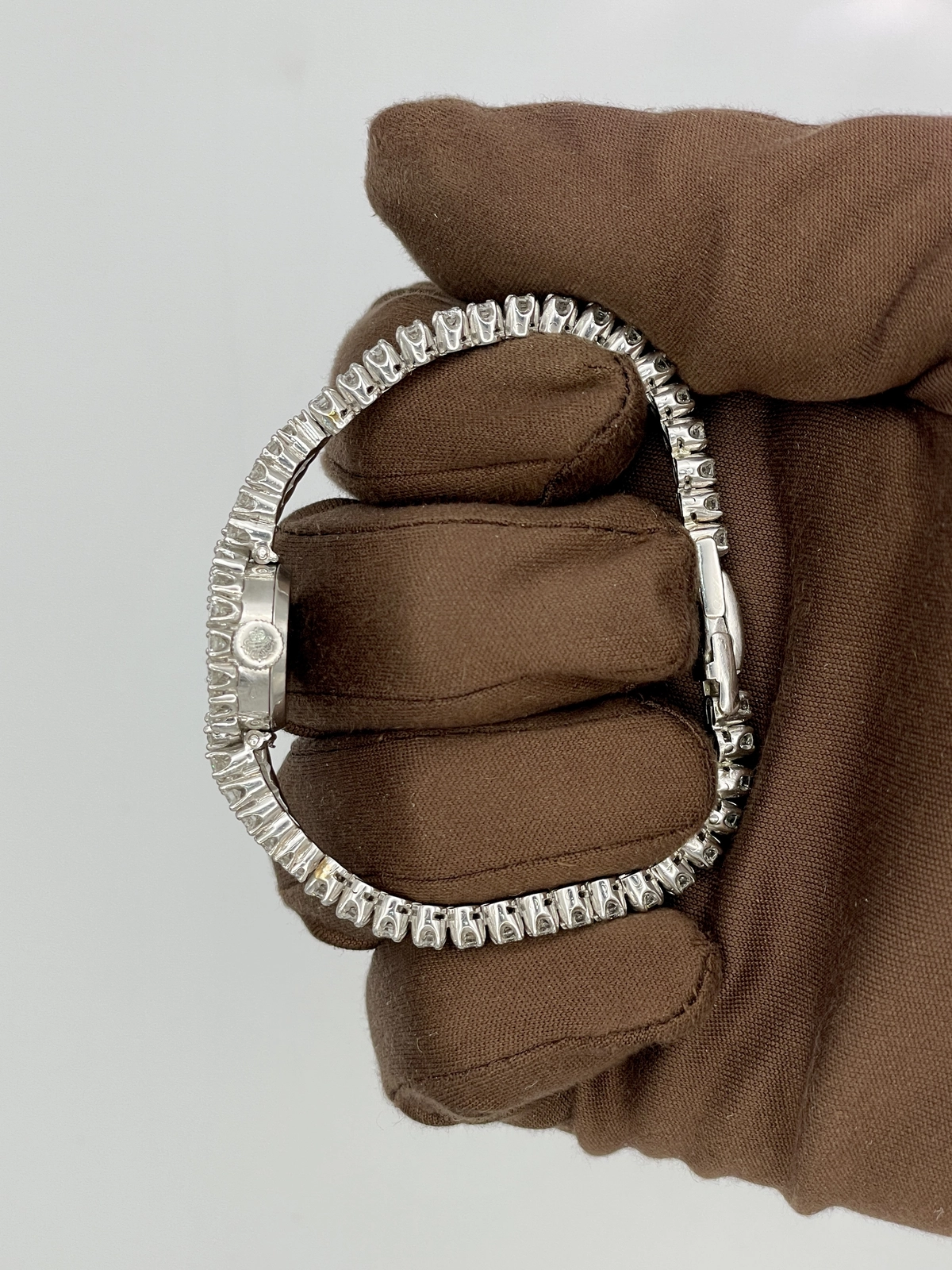 1962 Patek Philippe Ladies Diamond Platinum Bracelet Watch 12mm Platinum 3289/12 — image 2