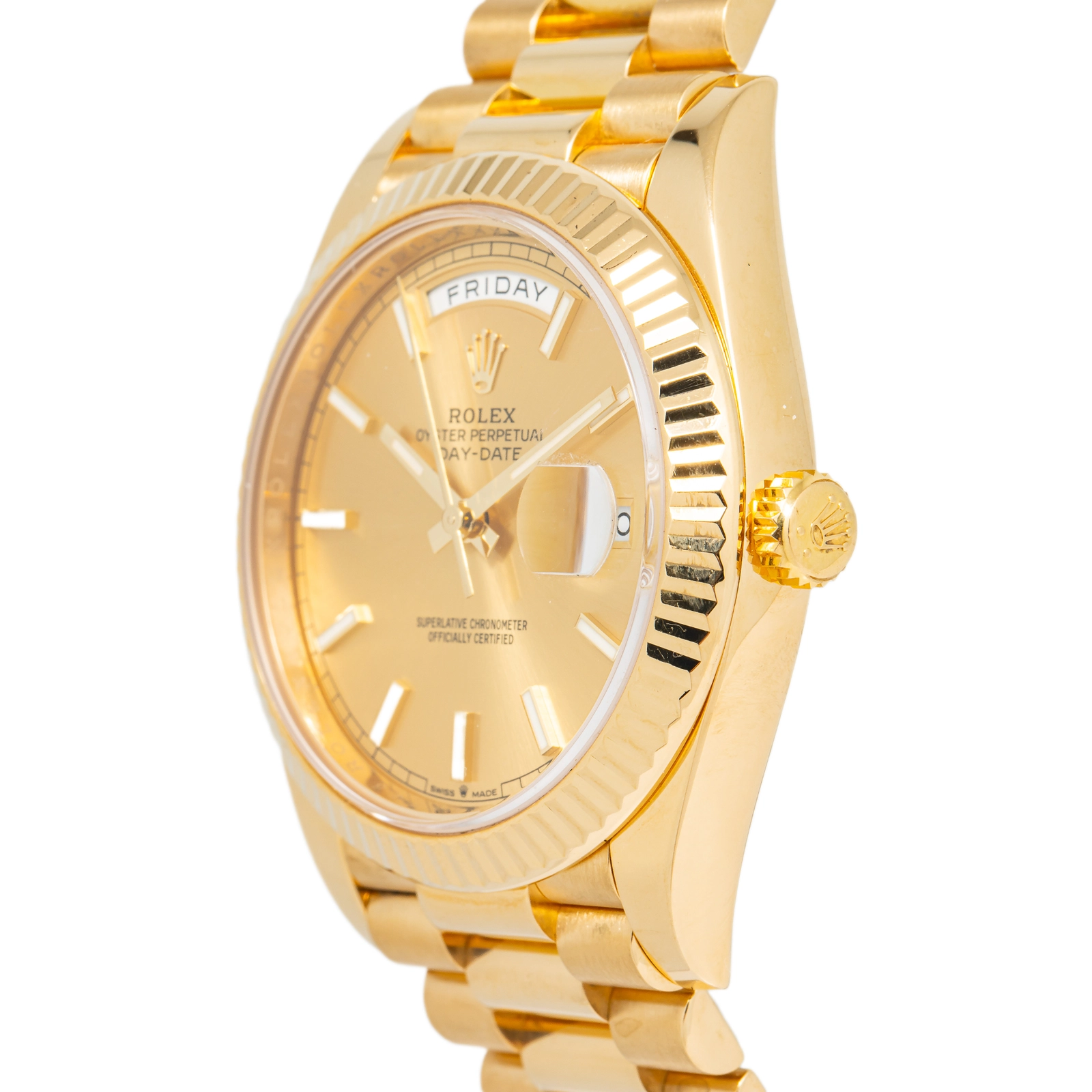 Rolex Day-Date 228238 Complete President Yellow Gold Champagne Index Automatic 40mm — image 3