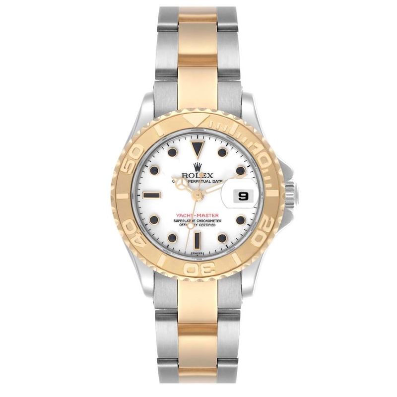 Rolex Yacht-Master Ladies White Dial on Oyster Bracelet Ref. 69623 1998