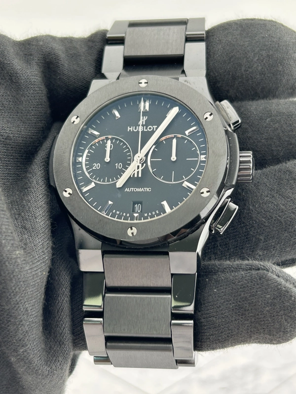 Hublot Classic Fusion Chronograph Black Dial on Bracelet Ref. 540.CM.1170.CM Card 2021 view 3
