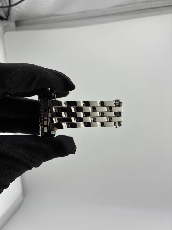 Breitling Astromat White Dial on Stainless Steel Bracelet Ref. A19405 Papers Open Date view 5