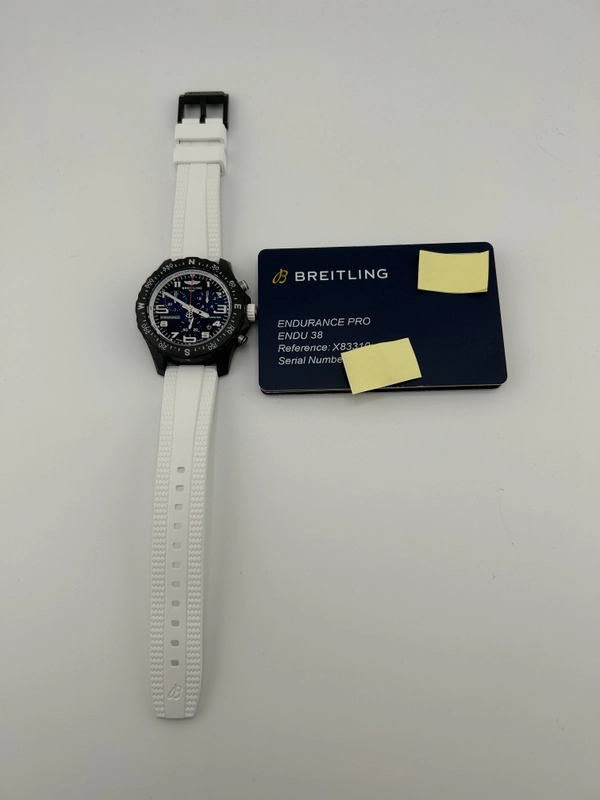 Breitling Endurance Pro Black Dial on Rubber Strap Ref. X83310A71B1S1 Complete 2026 view 7