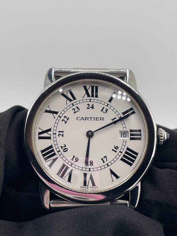 Cartier Ronde Solo Silver Dial on Bracelet Ref. W6701005 2015 view 3