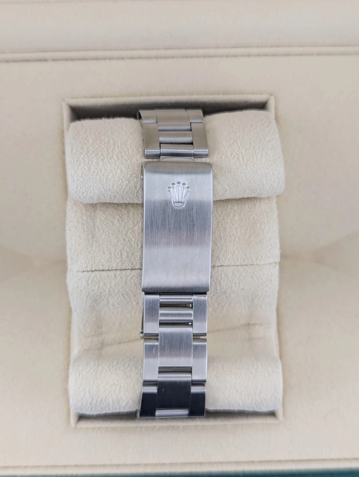 1996 Rolex Oyster Perpetual Date 15200 Blue Stick Dial SS Oyster No Papers 34mm — image 4