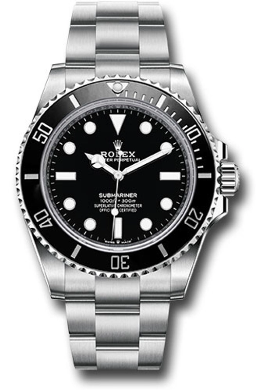 Rolex Submariner No-Date Black Dial on Oyster Ref. 124060 Card 2021