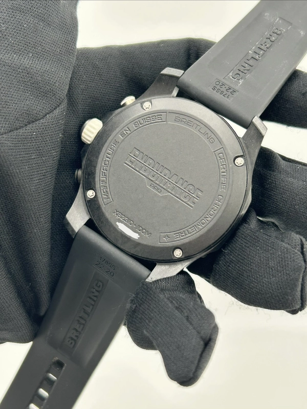 Breitling Endurance Pro Black Dial on Black Rubber Strap Ref. X82310A71B1S1 Complete 2025 view 7