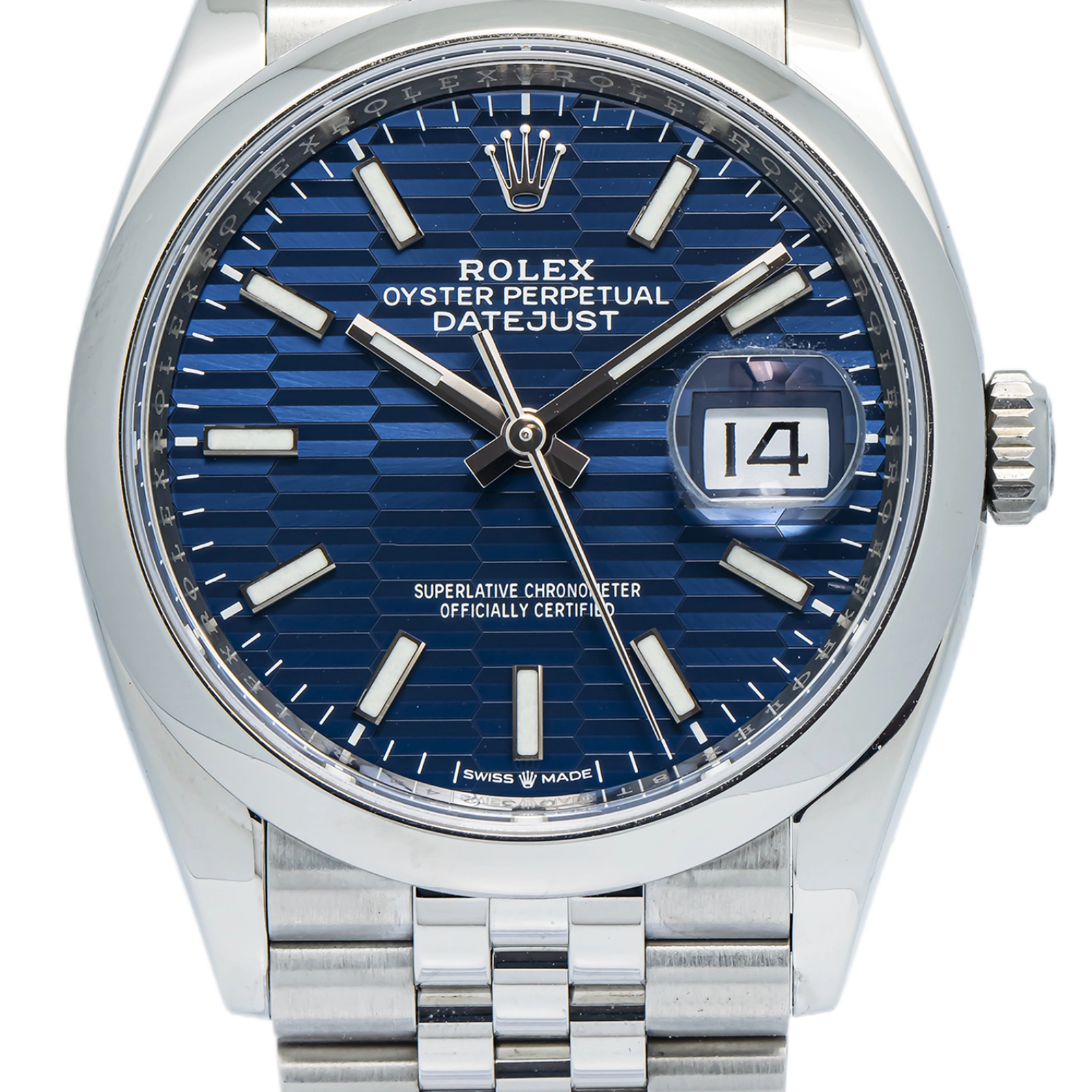 Rolex Datejust 126200 Jubliee Stainless Steel Blue Index Automatic 36mm — image 2