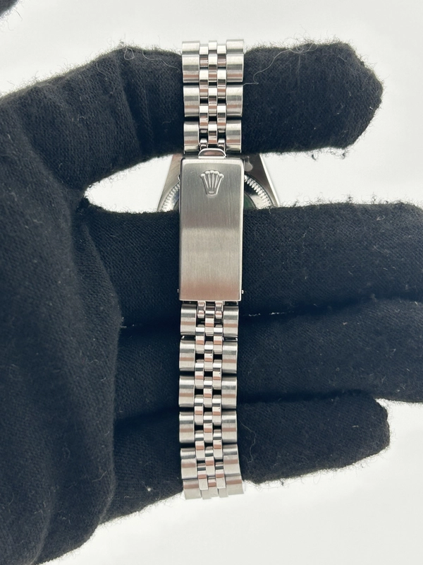 Rolex Datejust Lady Silver Stick Dial on Jubilee D Link Bracelet Ref. 69174 Papers 1992 view 4