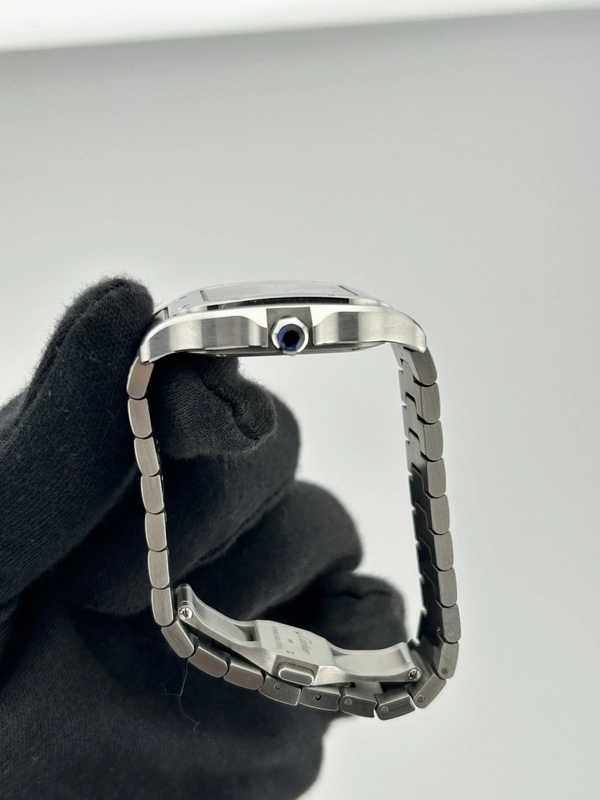 Cartier Santos Silver Roman Dial on Stainless Steel Bracelet Ref. 4075/WSSA0010 Card view 6