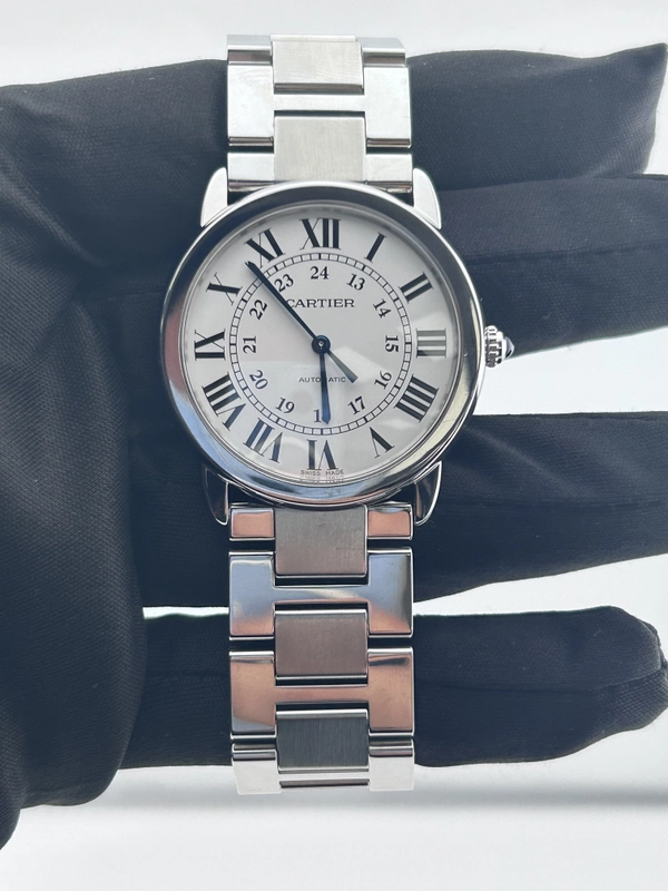 Cartier Ronde Solo Silvered Opaline Dial Dial on Stainless Steel Ref. WSRN0012 Card view 2