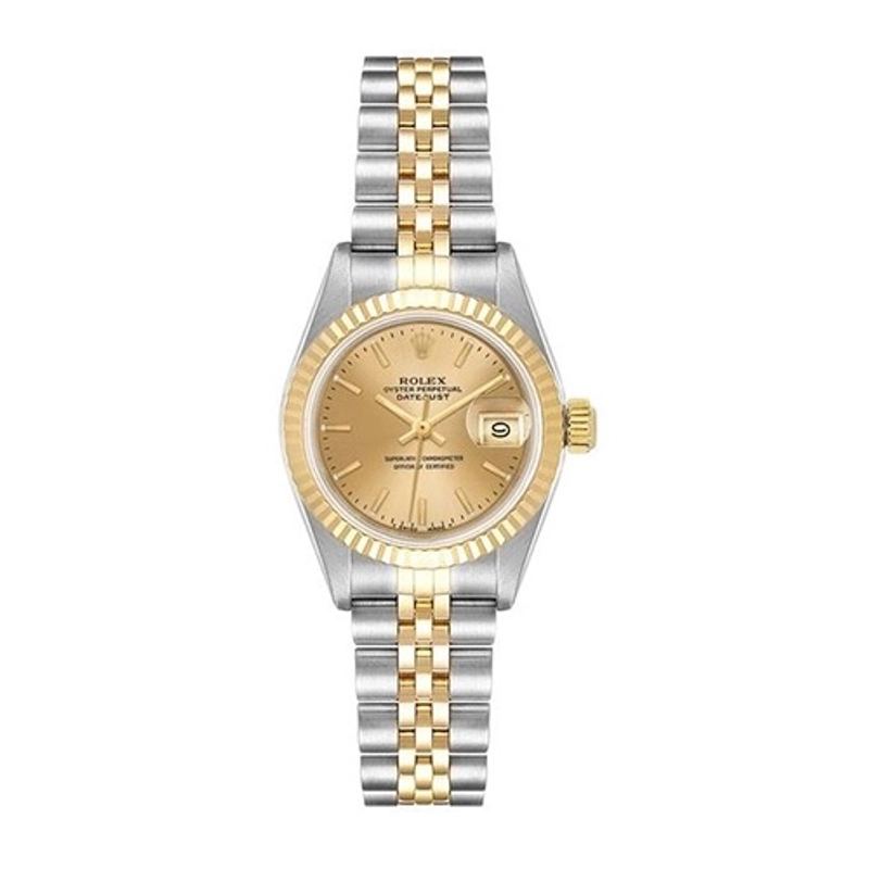 Rolex Datejust Gold Stick Dial on D Link Jubilee Ref. 79173 Papers 2000