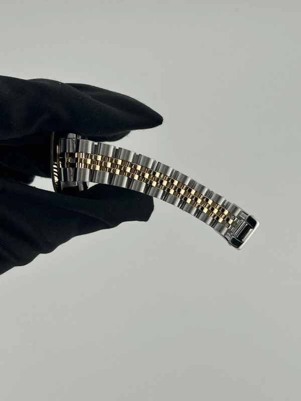 Rolex Datejust Gold Stick Dial on 2 Tone D Link Jubilee Bracelet Ref. 79173 1999 view 5