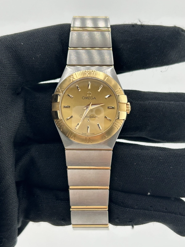 Omega Constellation Gold Dial on Yellow Gold And Stainless Steel Bracelet Ref. 123.20.27.60.08.001 view 2