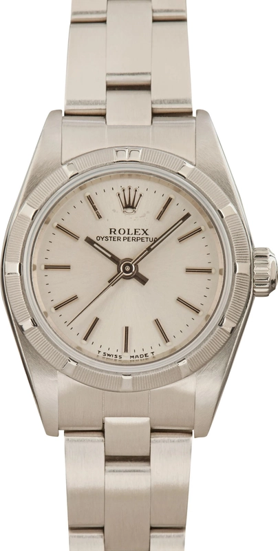 Rolex Oyster Perpetual Silver Dial on Oyster Ref. 76030 Papers 2000