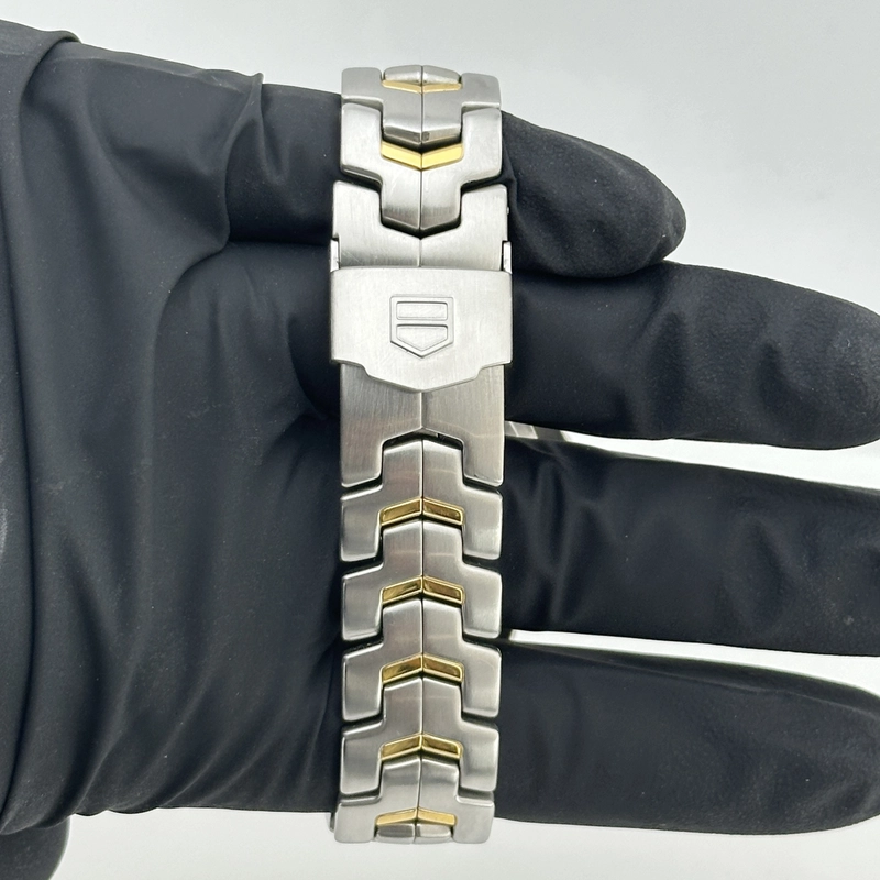Tag Heuer Link Ivory / Gold Stick Dial on 2 Tone Bracelet Ref. CJF2150 view 5