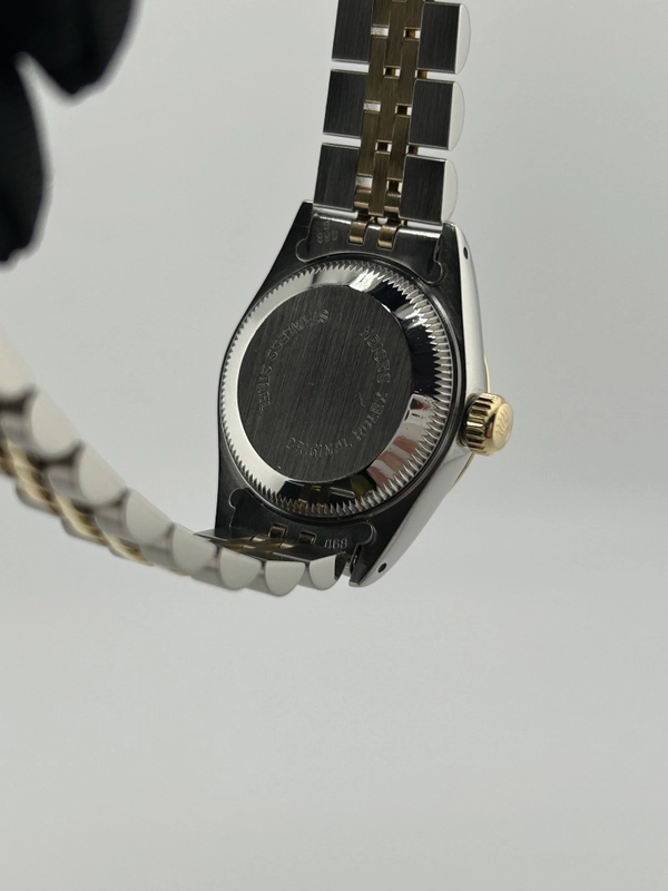 Rolex Date Lady Champagne Stick Dial on Jubilee Ref. 6917 1984 view 7