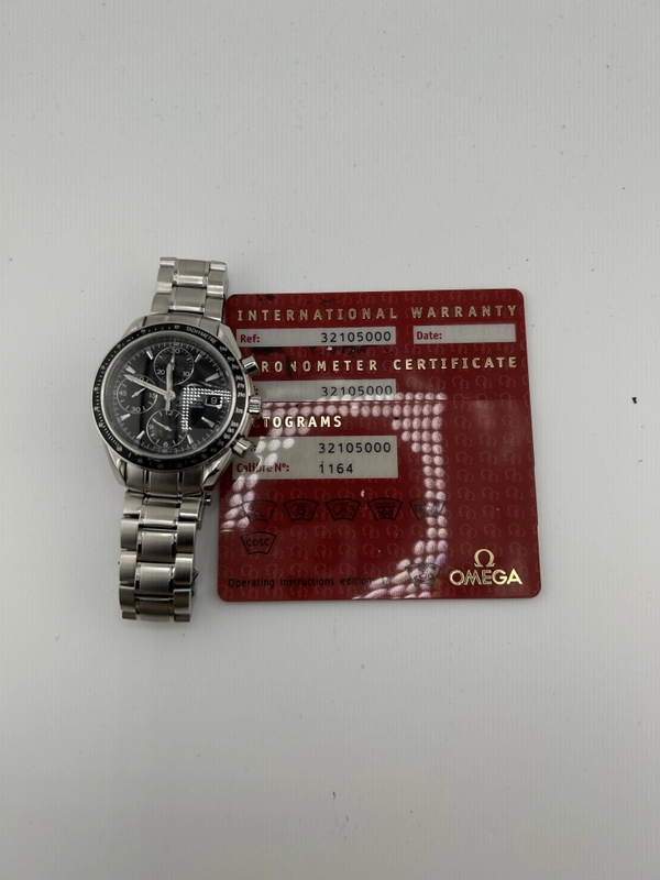 Omega Speedmaster Date Black Dial on Stainless Steel Bracelet Ref. 3210.50.00 Card view 7