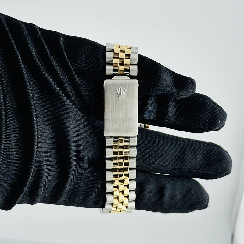 Rolex Datejust Champagne Diamond Dial on D Link Jubilee Ref. 16233 Papers 1993 view 4