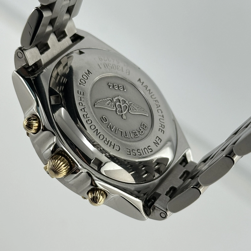 Breitling Chronomat Black Dial on Stainless Steel Bracelet Ref. B13050.1 view 3