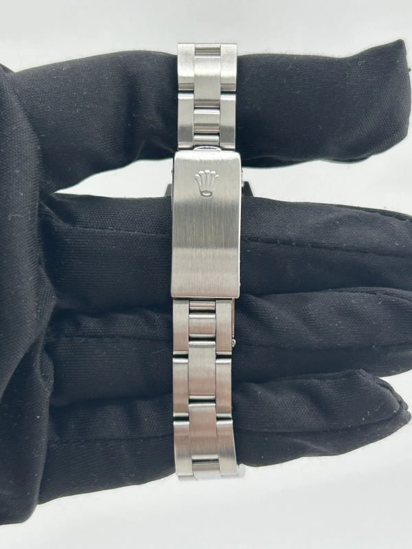 Rolex Date Lady Black Dial on Oyster Steel Bracelet Ref. 69160 Papers 1997 view 4