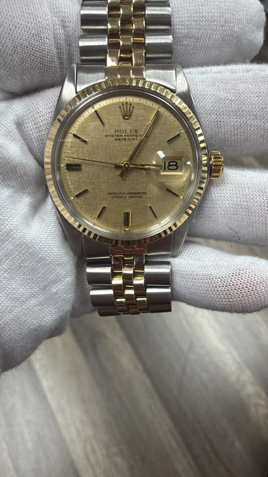 Rolex Datejust 36 1601 Jubilee Stainless Steel Champagne Stick Automatic 36mm — image 1