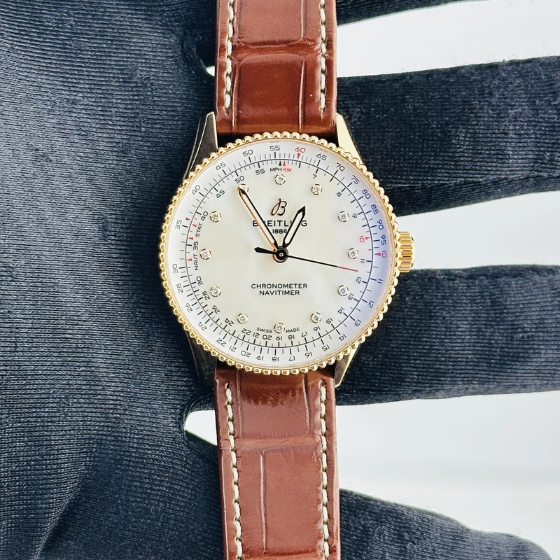 Breitling Navitimer Automatic Mop Dial on Leather Strap Ref. R17327211A1P1 Card 2025 view 2