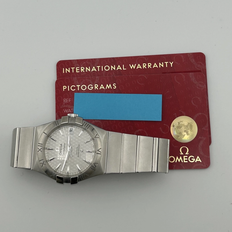 Omega Constellation Silver Dial on Stainless Steel Bracelet Ref. 123.10.35.20.02.002 Card 2018 view 7