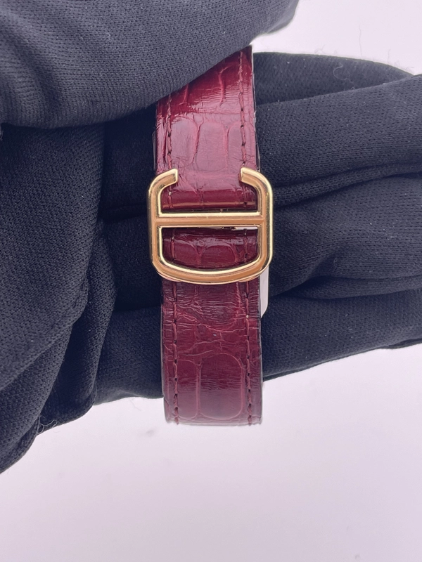 Cartier Santos de Cartier Silver Dial on Leather Strap Ref. WJSA0008 Card 2021 view 3