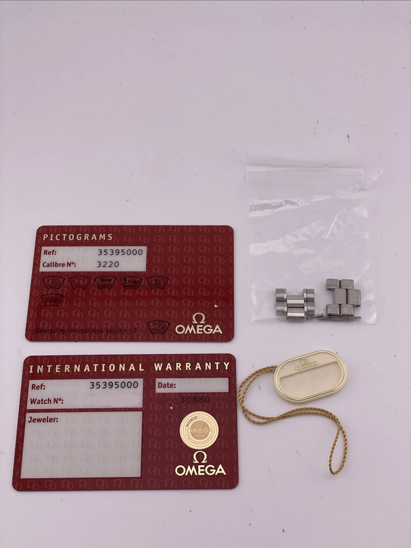 Omega Speedmaster Black Dial on Stainless Steel Bracelet Ref. 3539.5 Card Open Date view 7