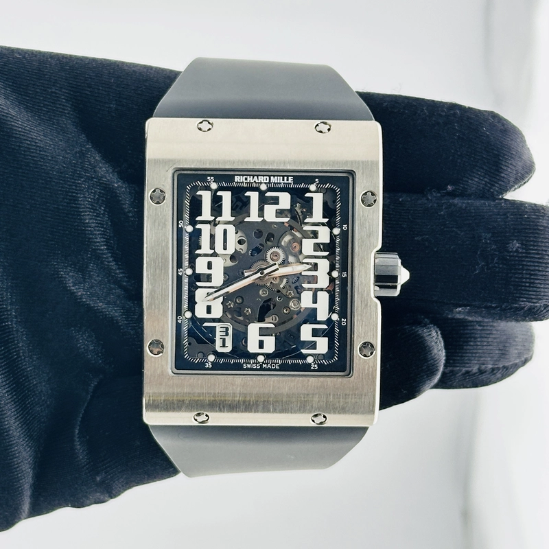 Richard Mille Extra Flat Openwork Dial on Rubber Band Ref. RM016/MON-00445 Papers 2021 view 2